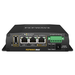 Peplink MAX-HD2-MINI-LTEA Dual Cat6 4G LTE Mobile Router, 2 GbE LAN, 1 GbE WAN